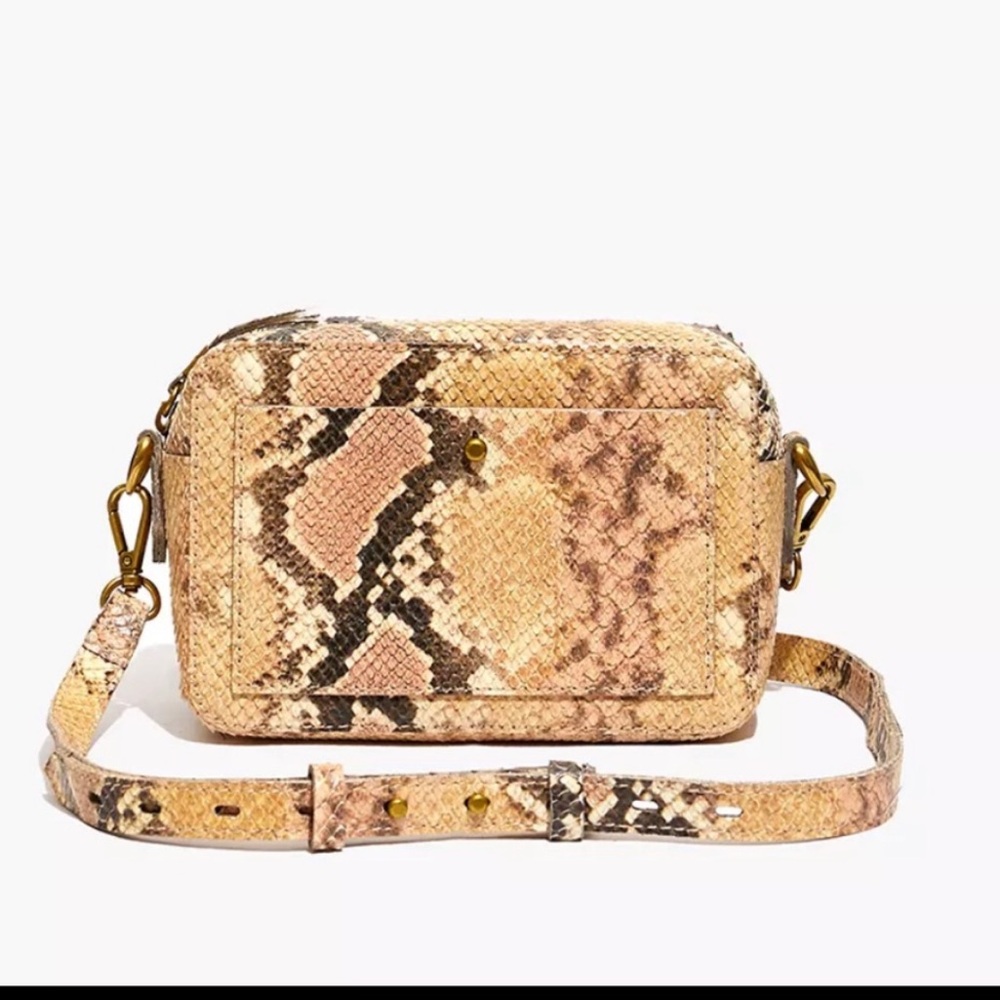 Madewell Snakeskin Crossbody camera Bag